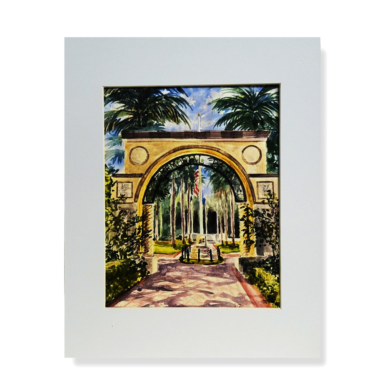 Stuart Memorial Park Watercolor Print