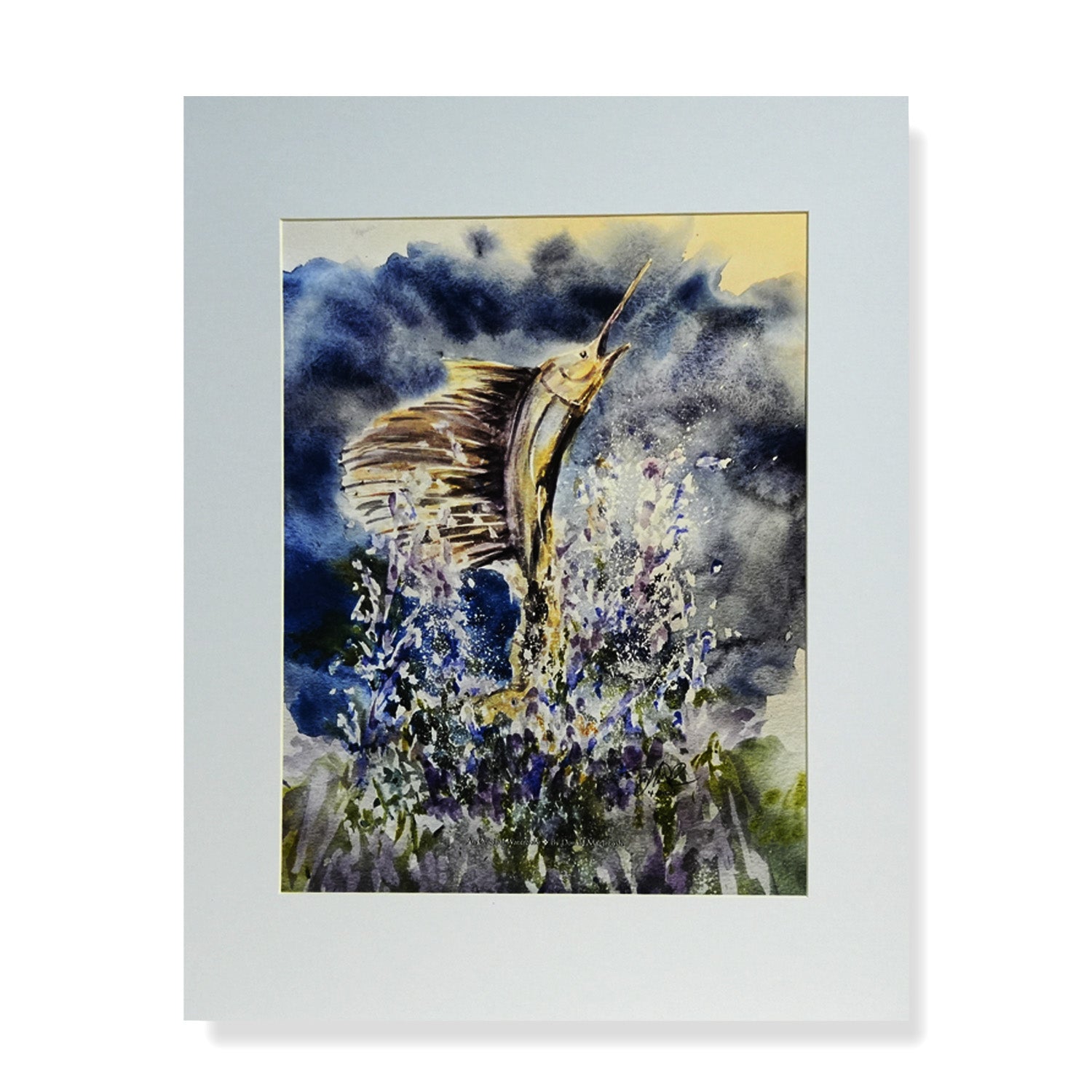 Sailfish Watercolor Print