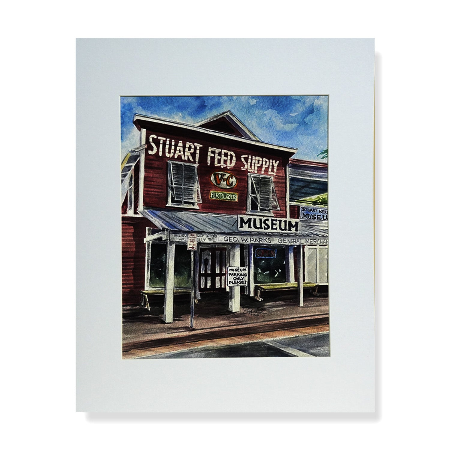 Stuart Heritage Museum Watercolor Print